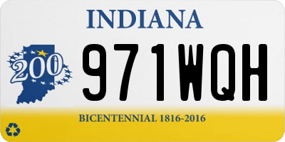 IN license plate 971WQH