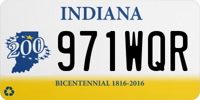 IN license plate 971WQR
