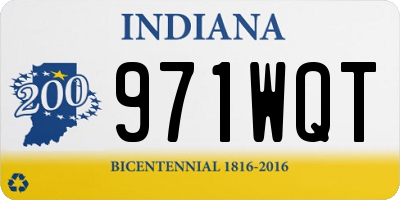 IN license plate 971WQT