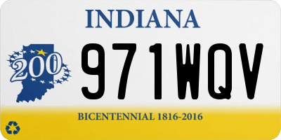 IN license plate 971WQV