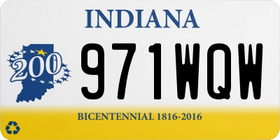 IN license plate 971WQW