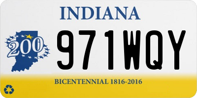 IN license plate 971WQY