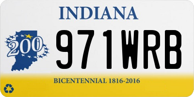 IN license plate 971WRB