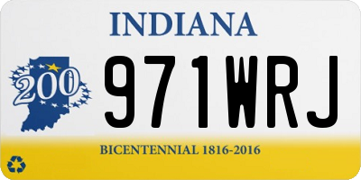 IN license plate 971WRJ