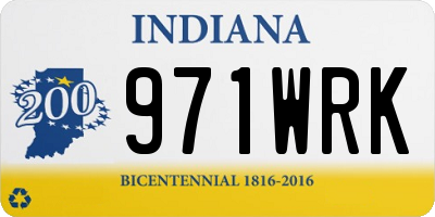 IN license plate 971WRK