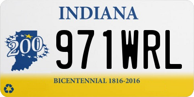 IN license plate 971WRL