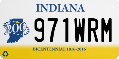 IN license plate 971WRM