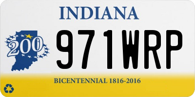 IN license plate 971WRP