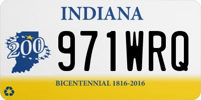 IN license plate 971WRQ