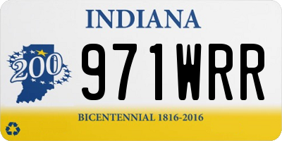 IN license plate 971WRR