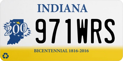 IN license plate 971WRS
