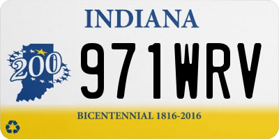 IN license plate 971WRV