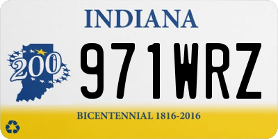 IN license plate 971WRZ