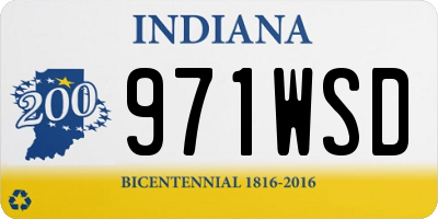 IN license plate 971WSD