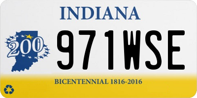 IN license plate 971WSE