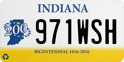 IN license plate 971WSH