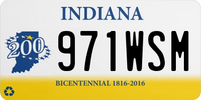 IN license plate 971WSM