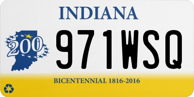 IN license plate 971WSQ