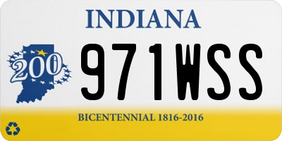IN license plate 971WSS