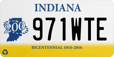 IN license plate 971WTE