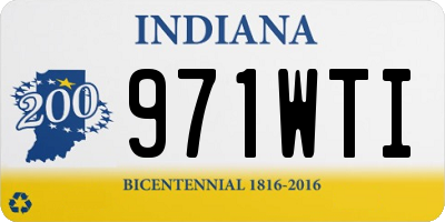 IN license plate 971WTI