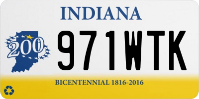 IN license plate 971WTK