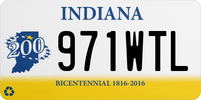 IN license plate 971WTL