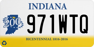 IN license plate 971WTQ