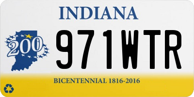 IN license plate 971WTR