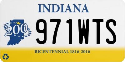 IN license plate 971WTS