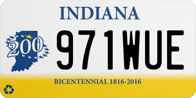 IN license plate 971WUE