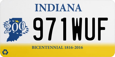 IN license plate 971WUF