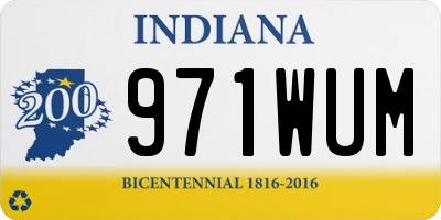 IN license plate 971WUM