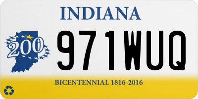 IN license plate 971WUQ
