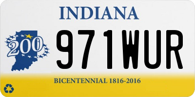 IN license plate 971WUR