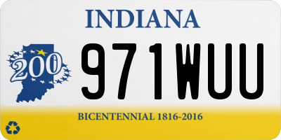 IN license plate 971WUU