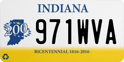 IN license plate 971WVA