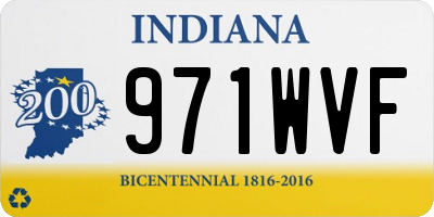 IN license plate 971WVF