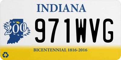 IN license plate 971WVG