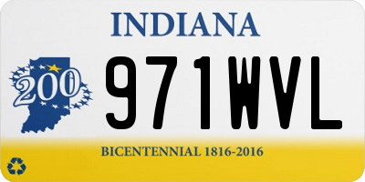 IN license plate 971WVL