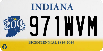 IN license plate 971WVM