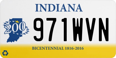IN license plate 971WVN