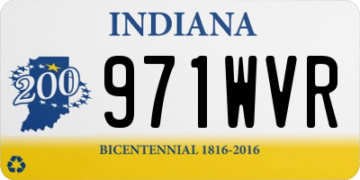 IN license plate 971WVR