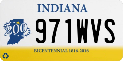 IN license plate 971WVS