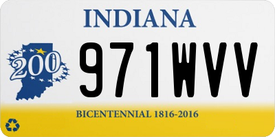 IN license plate 971WVV