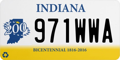 IN license plate 971WWA