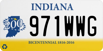 IN license plate 971WWG
