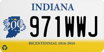 IN license plate 971WWJ