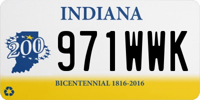 IN license plate 971WWK