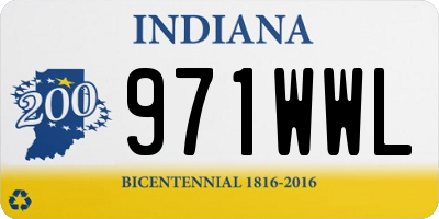 IN license plate 971WWL